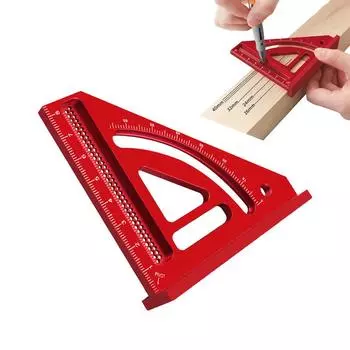 3D квадрат 5-65 градусов инструмент для измерения угла деревообрабатывающий квадрат транспортир алюминиевый сплав 3D треугольная линейка для многоуглового измерения france