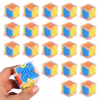 3D-лабиринт Мини-куб 3D-лабиринт 3D-головоломка Игрушка-приз Лабиринт-куб Брелок Фестиваль (40 штук)