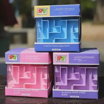 3D лабиринт свинья-копилка игровая игрушка для детей - магический куб мяч