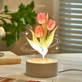 3D лампа акриловая USB светодиодная ночная лампа неоновая вывеска лампа рождественские рождественские украшения для дома спальня декор на день рождения свадебные подарки