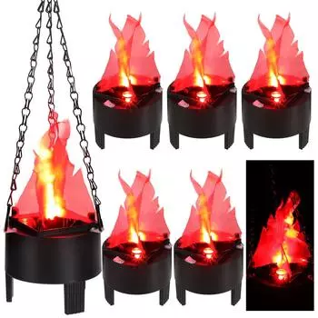 3D лампа с искусственным пламенем, электрический костер, настольная лампа с искусственным мерцающим пламенем A US Plug красный