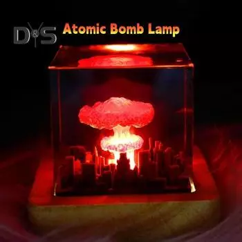 3D лампа в виде гриба светодиодный ночник мягкое свечение мини-размера питание от USB лампа украшение для спальни 5cm