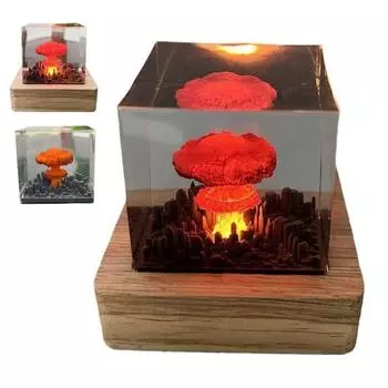 3D лампа в виде гриба светодиодный ночник мягкое свечение мини размер USB 5cm