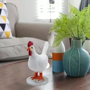 3D лампа в виде куриного яйца, лампа в виде куриного яйца, реалистичный ночник в виде куриного яйца из смолы, светодиодные настольные лампы в виде курицы с USB-прикроватной лампой, подарок на Пасху на день рождения белый