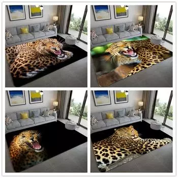 3D леопардовый тигровый узор большой ковер для гостиной роскошный напольный коврик животные ковры для спальни моющийся коврик для ванной комнаты кухни 40x60cm