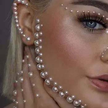 3D лицо жемчуг драгоценности наклейки для теней для век самоклеящиеся лицо тело брови Алмазная наклейка для ногтей украшение с бриллиантами 3 мм/4 мм/5 мм/6 мм 3mm 750pcs