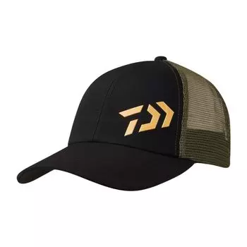 3D Logo Half Mesh Cap Black Olive Free [DAIWA] 24DC-6624