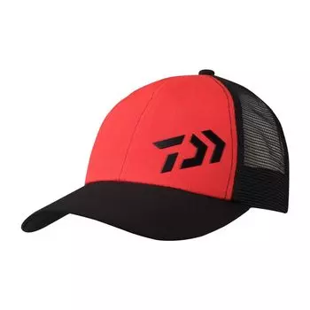 3D Logo Half Mesh Cap Red Black Free [DAIWA] 24DC-6624