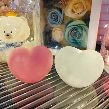 3D Love Heart LED Lamp с батареей Свадебный розовый ночник Украшение для дня рождения Рождество Домашний окружающий свет Подарочная коробка Украшение 1pc 3AAbattery
