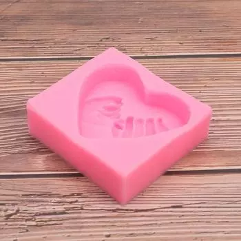 3D Love Heart Shaped Silicone Wealth Mold Diy Cake Candel Chocolate Wealth Form