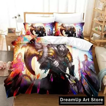 3D M-Magic The Gathering Постельный комплект Пододеяльник Покрывало Наволочка Твин Односпальный Двуспальный Кингсайз Для мальчиков Взрослый Домашний текстиль EU Single 90x200cm