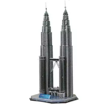3D Magic Puzzle Я создаю всемирно известную серию зданий Башня Петронас Paper Block Korea 3d Puzzle