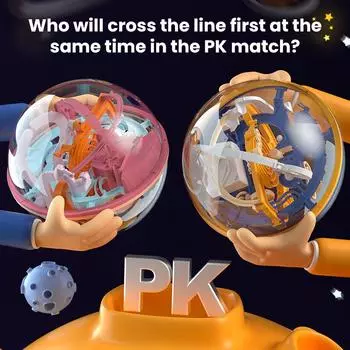 3D Magical Intellect Maze Ball IQ Balance Магнитный Шар Мраморная Головоломка для Детей и Взрослых Игрушки Level 1