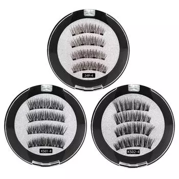 3D магнитные ресницы с 4/5 магнитами, макияж ручной работы, норковые ресницы, накладные ресницы, многоразовые накладные ресницы