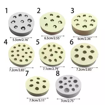 3D Малина Черника Силикон Гибкая Пищевая Безопасная Форма Глина Смола Керамика Конфеты Помадка Конфеты Шоколад Мыло Форма 1