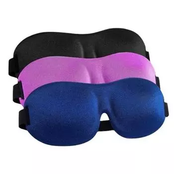 3D-маска для глаз с медленным отскоком без моделей носа для снятия усталости глаз Дышащий успокаивающий уход за глазами для моделей для мужчин и женщин Маски для глаз для взрослых для сна 23x8cm фиолетовый