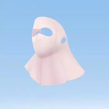 3D Маска для лица из ледяного шелка, дышащая, с защитой от УФ-лучей, модный шарф для шеи, солнцезащитная маска для лица, для улицы розовый