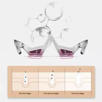 3D массажер для красоты глаз от темных кругов, мешков под глазами, микрочастотная стимуляция, 3 режима, инструмент для расслабления глаз, универсальная машина для ухода за глазами белый