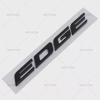 3D Metal Abs Car Sticker Edge Letter Hood Sign Emblem Badge Car Body Fender Rear Trunk Modification Accessories For Edge