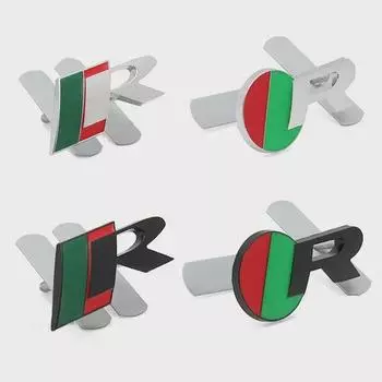 3D металлический логотип R, передняя решетка, задний багажник, эмблема, значок, наклейка, наклейки для Jag/uar X-TYPE F-TYPE XE XF XJ XJR XFR, аксессуары для стайлинга автомобилей D Style R Sticker7132cm