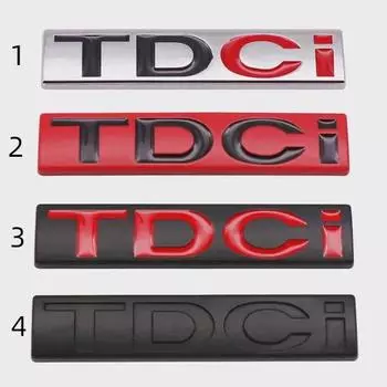 3D металлические буквы TDCI, эмблема заднего багажника автомобиля, значок, наклейка, наклейки для Kuga Explorer, транзитные аксессуары 1