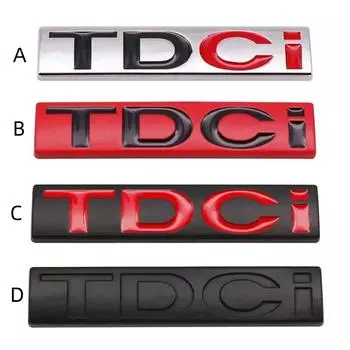 3D металлические буквы TDCI, эмблема заднего багажника автомобиля, значок, наклейка, наклейки для Kuga Explorer, транзитные аксессуары Style-A