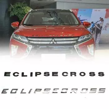 3D Металлические Хромированные Буквы Эмблема Наклейка Автомобильный Стайлинг для Mtsubishi Eclipse Cross чёрный