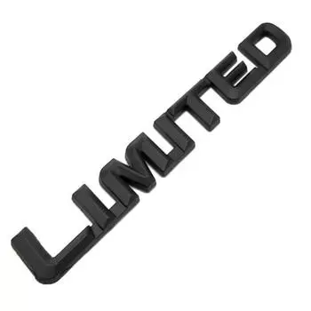 3D металлические LIMITED курсивные буквы автомобиля задний багажник наклейка эмблема значок декор чёрный