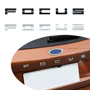 3D металлические наклейки багажник автомобиля буква эмблема значок для фокуса ST аксессуары чёрный
