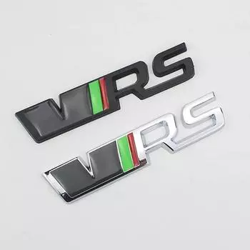 3D металлические наклейки на автомобиль VRS, эмблема, значок для VRS Octavia Kamiq Kodiaq Karoq Favorit Superb Fabia Rapid, аксессуары серебряный