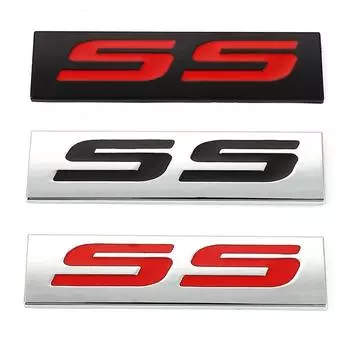 3D металлические SS логотипы, наклейки, эмблемы, наклейки для Cruze Camaro Captiva Aveo Silverado Lacetti Spark Epica, Стайлинг автомобиля чёрный
