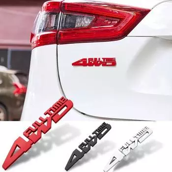 3D металлический 4WD полный рабочий день логотип задний багажник багажник эмблема значок наклейки аксессуары аксессуары чёрный