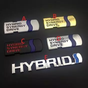 3D металлический черный хром золотой логотип гибридная эмблема автомобильный значок на крыло багажник наклейка для Camry HYBRID Stikcer аксессуары A