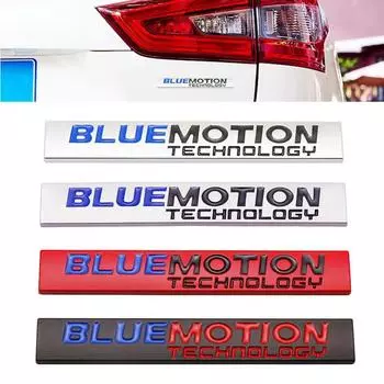 3D металлический логотип Bluemotion на задний багажник, эмблема на крыле автомобиля, наклейка, наклейки для Passat B8 Polo Golf 6 7 Glossy Silver