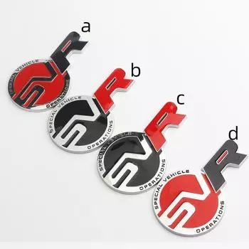3D металлический серебристый, черный, красный логотип, эмблема SVR, значок на багажник автомобиля, наклейка для Range Rover Sport SVR Stikcer, аксессуары a