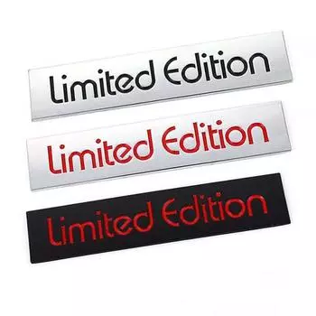 3D металлический серебристый, черный, красный логотип, ограниченная серия, эмблема, наклейка на багажник автомобиля для VW, ограниченная серия, аксессуары Stikcer серебряный