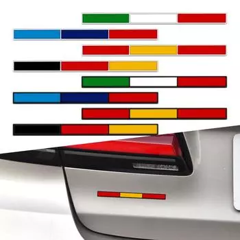 3D металлический сплав, французский, немецкий, итальянский, испанский трехцветный флаг, значок для кузова автомобиля, боковая задняя эмблема багажника, декоративная наклейка для мотоцикла