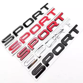 3D металлический спортивный автомобиль задний багажник боковое крыло эмблема значок наклейки наклейка аксессуары для укладки для Discovery Range Rover Black