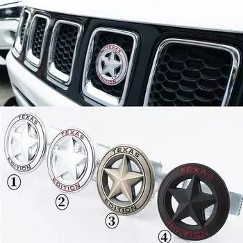 3D металлический значок Texas Edition, наклейка-эмблема автомобиля, наклейка для Wrangler Compass Grand Cherokee Patriot Liberty Renegade Commander 2Sticker Badge