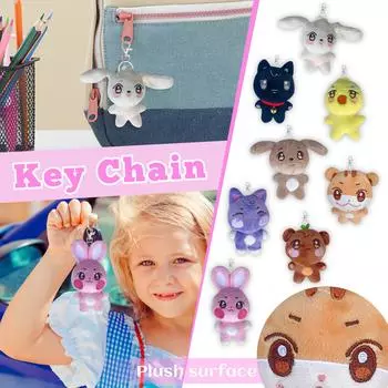 3D милая плюшевая игрушка плюшевая кукла плюшевая кукла брелок кулон One Size