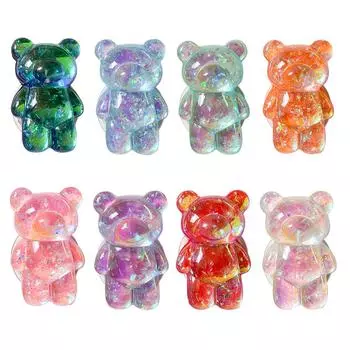 3D милый лазерный медведь держатель для сотового телефона Grip Tok Bracket поддержка сотового телефона Griptok настольный телефон подставка для пальца складной мобильный держатель