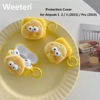 3D милый силиконовый чехол для наушников Airpods 1 2 3 (2021)Симпатичные коробки для хранения Airpods Pro Мягкий защитный чехол для Airpods Pro 2 For Airpods Pro / Pro 2