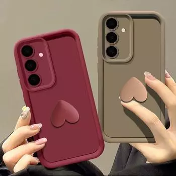 3D милый силиконовый чехол для Samsung Galaxy A56 A36 A26 A16 A55 A35 A25 A15 A54 A34 A24 A14 A53 A23 A13 A52 A51 S25 S24 FE чехол для телефона Candy TPU Samsung Galaxy S20 белый