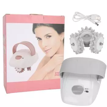 3D Мини Массажер Для Лица и Тела Для Похудения Роликовый Электрический Ручной Перезаряжаемый Массажер