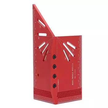 3D многоугловая измерительная линейка имперская шкала 30 45 60 90 градусов разметочная линейка столярный угольник P