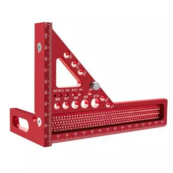 3D многоугловая измерительная линейка метрическая алюминиевый сплав 22,5-90 градусов столярный угольник плотницкий хол