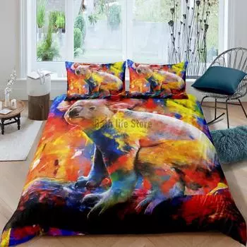 3D мода цифровая печать зебра комплект постельного белья детский комплект постельного белья животное пододеяльник комплект двойная для взрослых мальчиков размер King Eu Single135x200cm