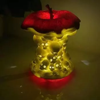 3D модель фруктового черепа из смолы с подсветкой фруктовый череп орнамент готическая статуэтка скелета ужасный череп статуэтка для гостиной спальни настольный декор