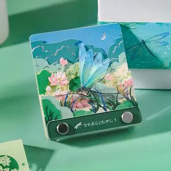3D модель скульптуры стрекозы из бумаги блокнот для записей креативные блокноты порванные вручную блокнот креативные украшения рождественские подарки A