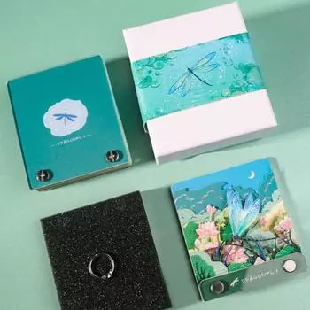 3D модель скульптуры стрекозы из бумаги блокнот для записей креативные блокноты порванные вручную блокнот креативные украшения рождественские подарки 9*8*3.5cm